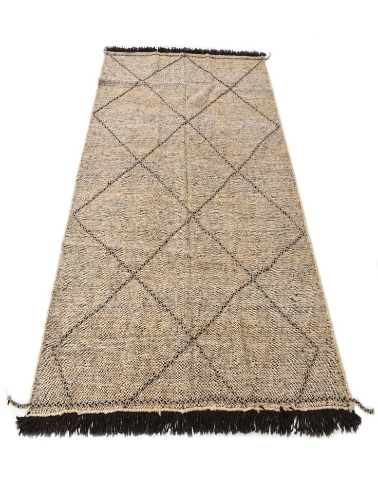 Detail image of 6' 1 x 7' 8  Hand Knotted Moroccan Wool Rug