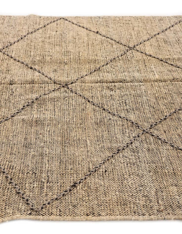 Detail image of 6' 1 x 7' 8  Hand Knotted Moroccan Wool Rug