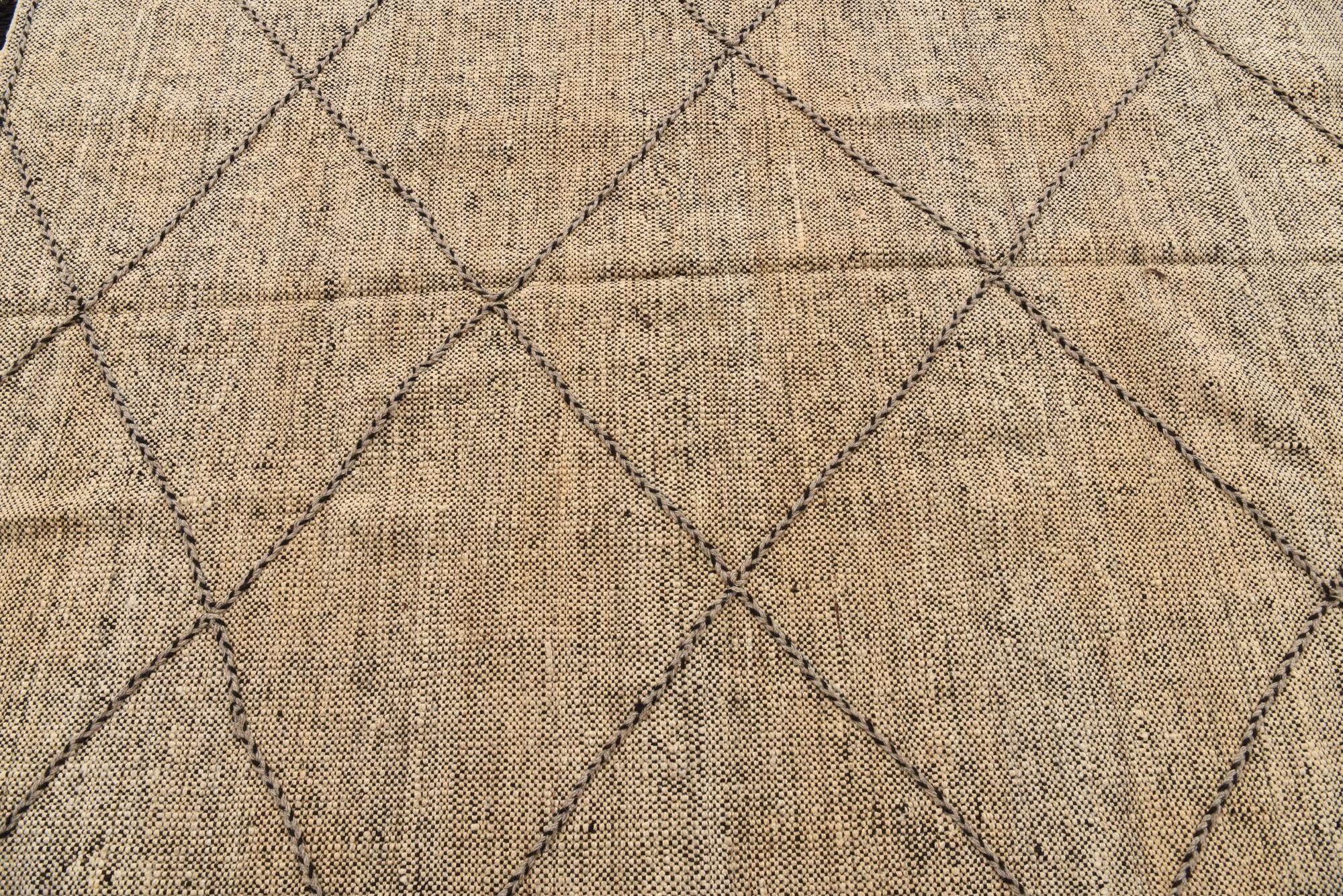 6' 1 x 7' 8 Hand Knotted Moroccan Wool Rug