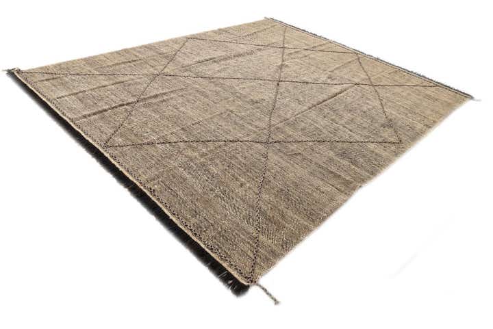 8' 4 x 10' Hand Knotted Moroccan Wool Rug