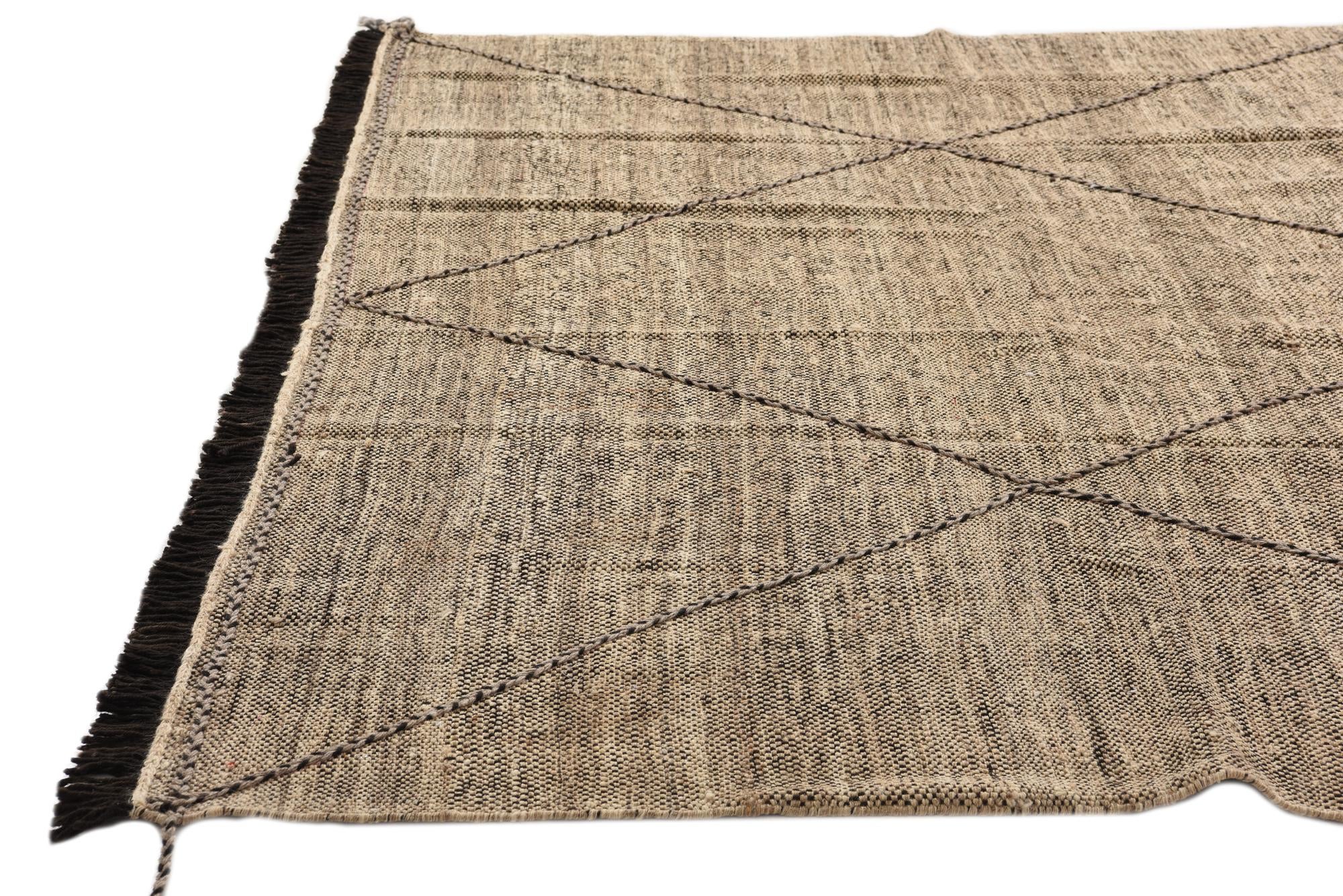 8' 4 x 10' Hand Knotted Moroccan Wool Rug