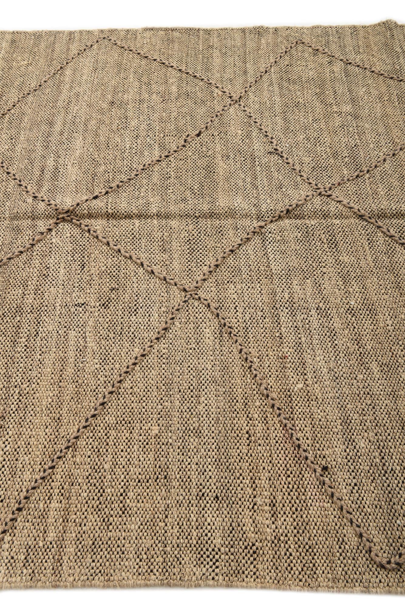 6' x 8' Hand Knotted Moroccan Wool Rug