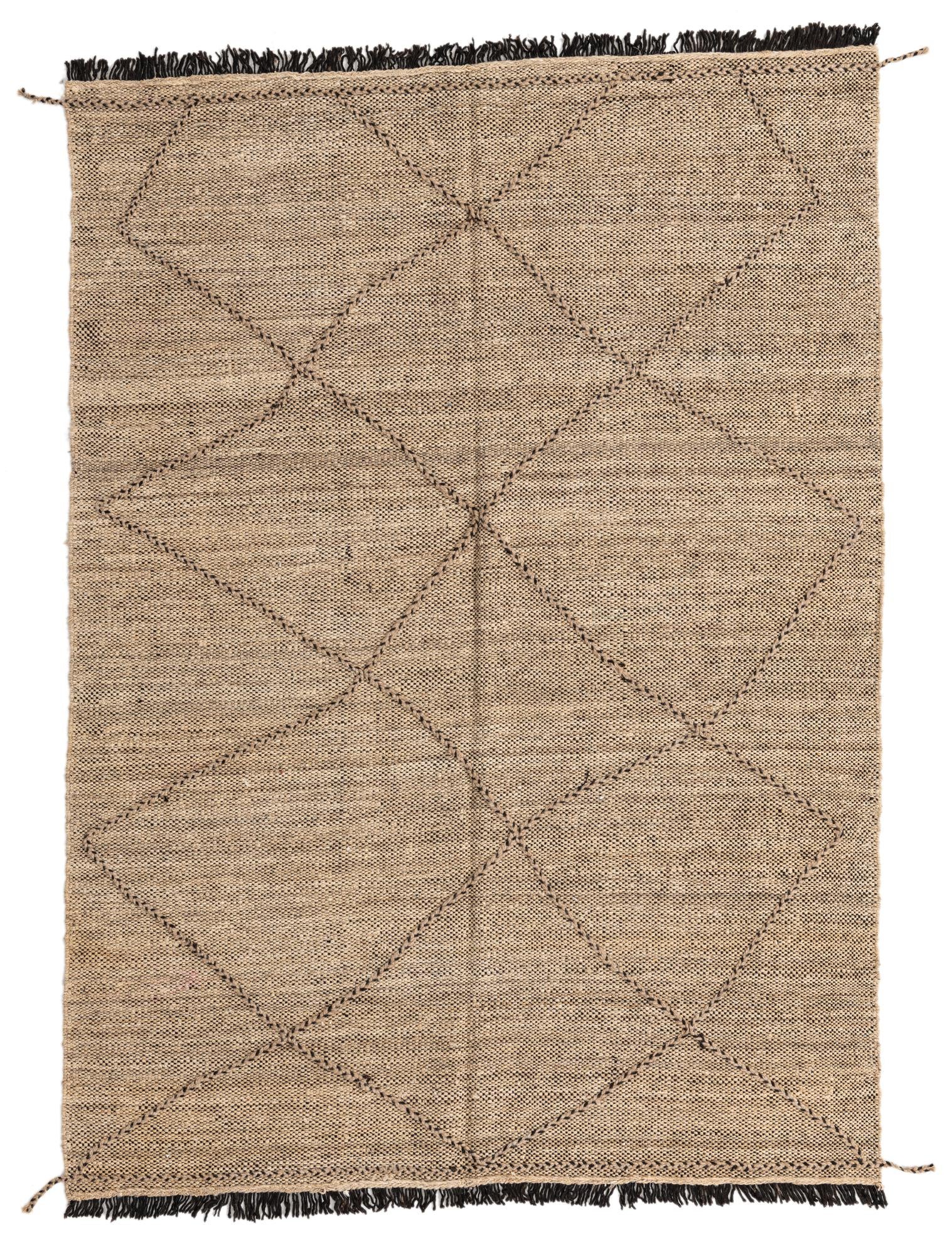 6' x 8' Hand Knotted Moroccan Wool Rug