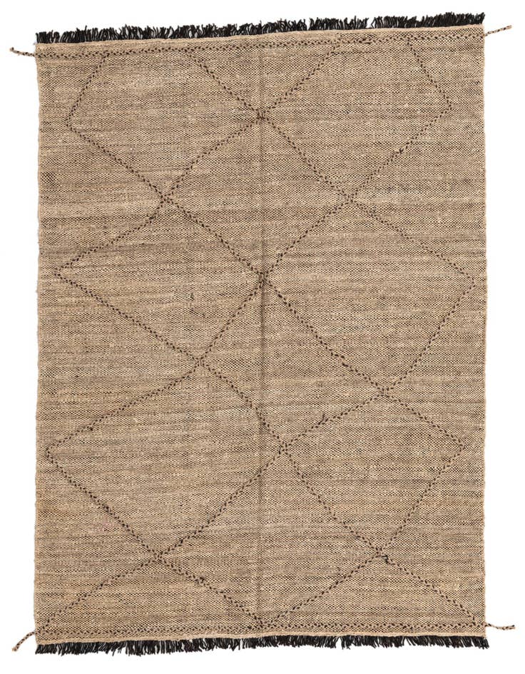 Detail image of 6' x 8' Hand Knotted Moroccan Wool Rug
