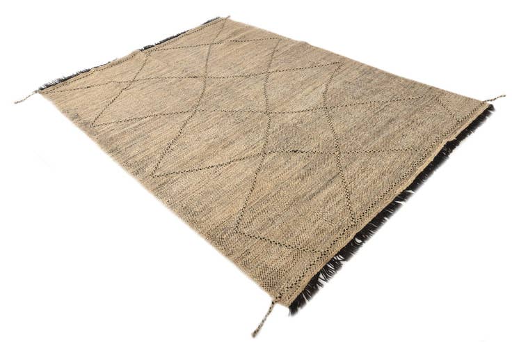 Detail image of 5' 8 x 7' 9 Hand Knotted Moroccan Wool Rug