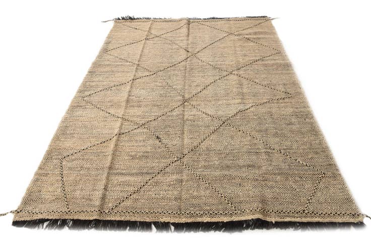 Detail image of 5' 8 x 7' 9 Hand Knotted Moroccan Wool Rug