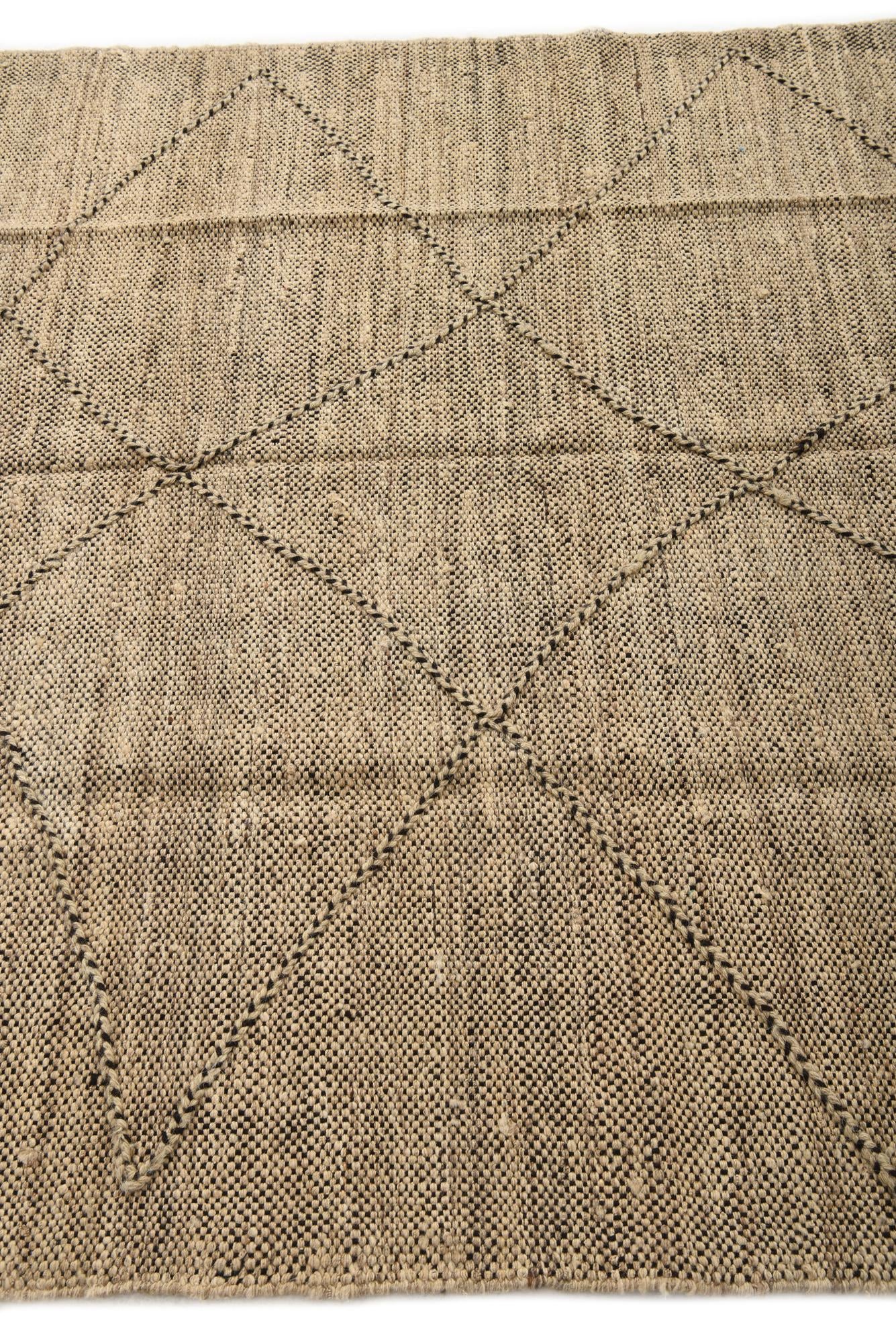 5' 8 x 7' 9 Hand Knotted Moroccan Wool Rug