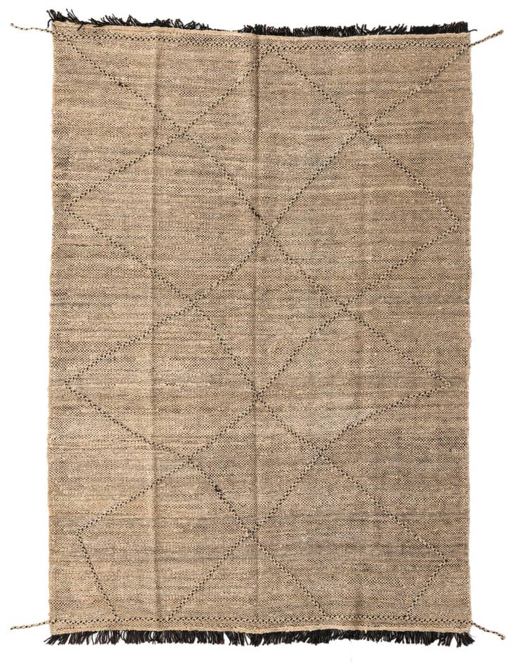 Detail image of 5' 8 x 7' 9 Hand Knotted Moroccan Wool Rug