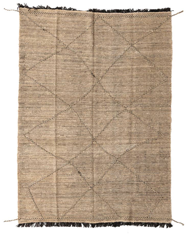 Detail image of 5' 8 x 7' 9 Hand Knotted Moroccan Wool Rug