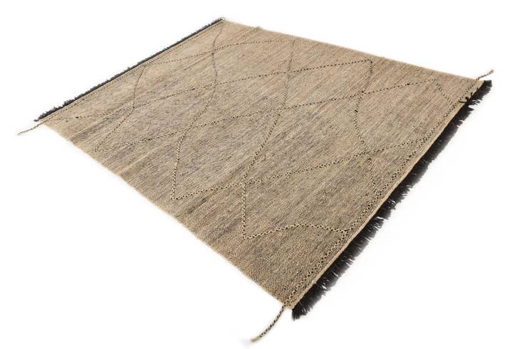 Detail image of 6' 1 x 7' 8 Hand Knotted Moroccan Wool Rug