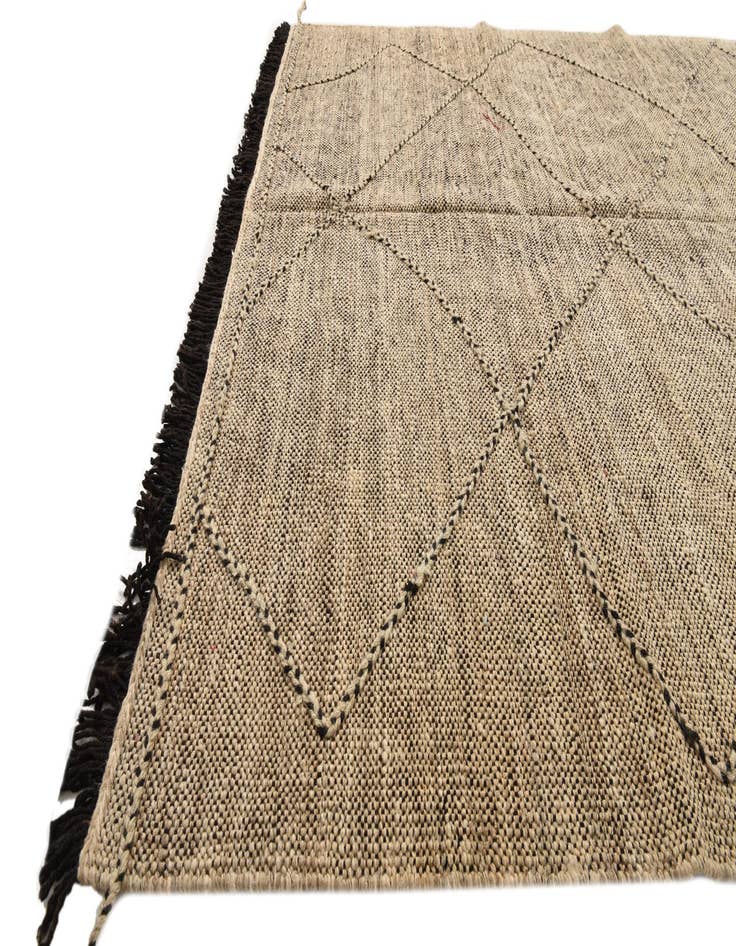 Detail image of 6' 1 x 7' 8  Hand Knotted Moroccan Wool Rug