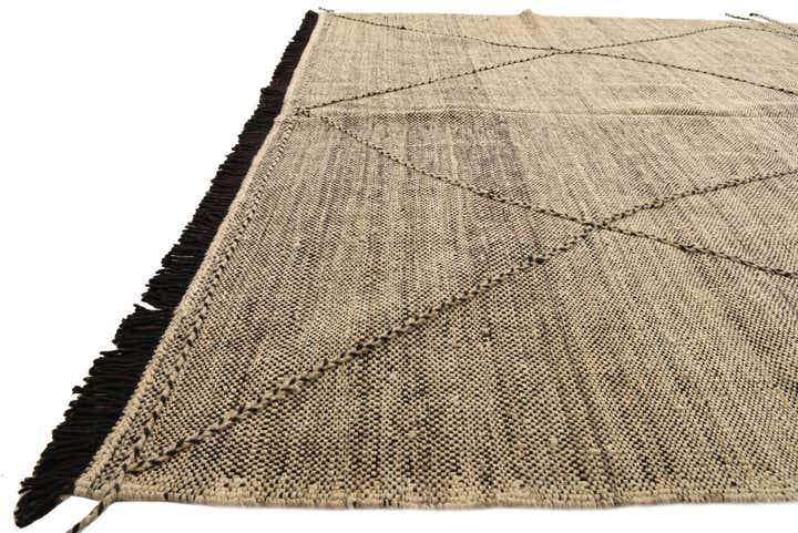 6' 10 x 9' 7 Hand Knotted Moroccan Wool Rug