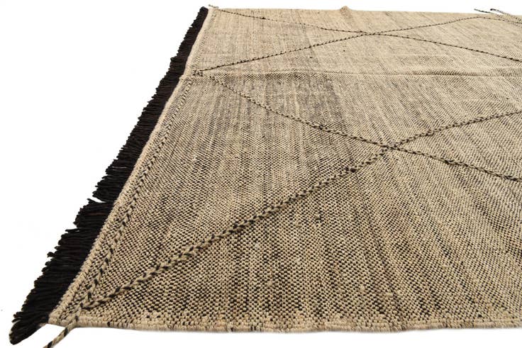 Detail image of 6' 10 x 9' 7 Hand Knotted Moroccan Wool Rug