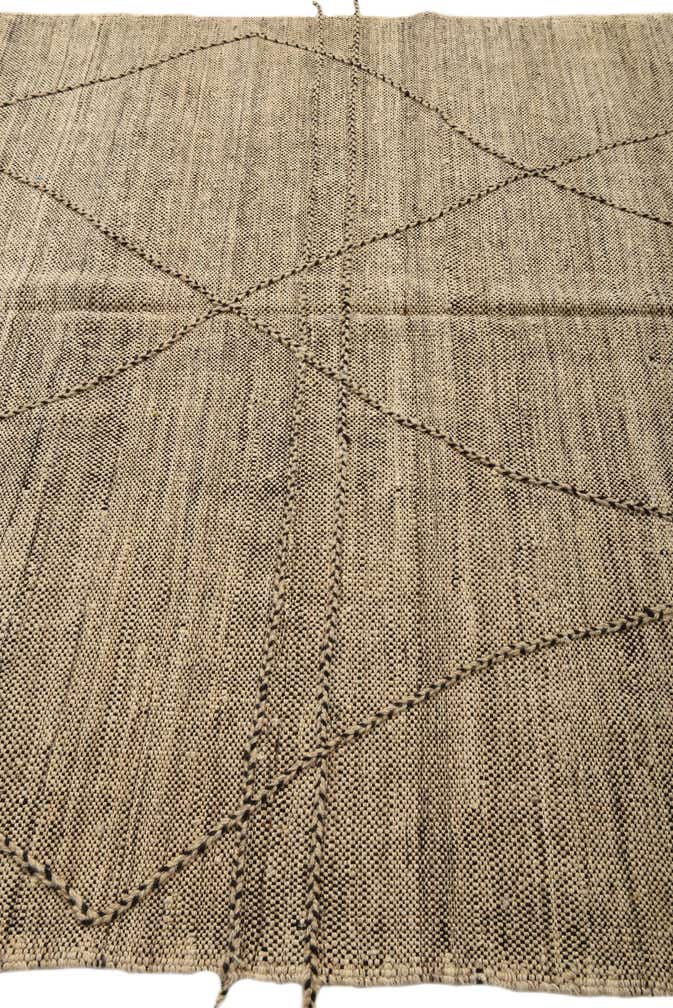 6' 10 x 9' 7 Hand Knotted Moroccan Wool Rug