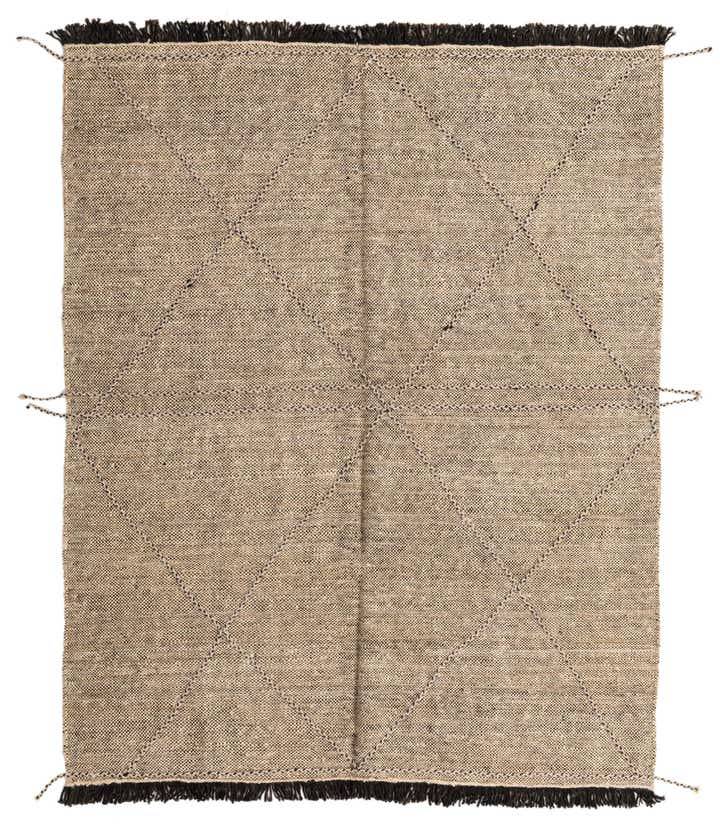 6' x 7' 5 Hand Knotted Moroccan Wool Rug