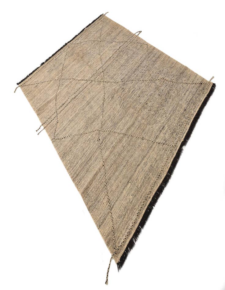 Detail image of 6' 1 x 7' 8  Hand Knotted Moroccan Wool Rug