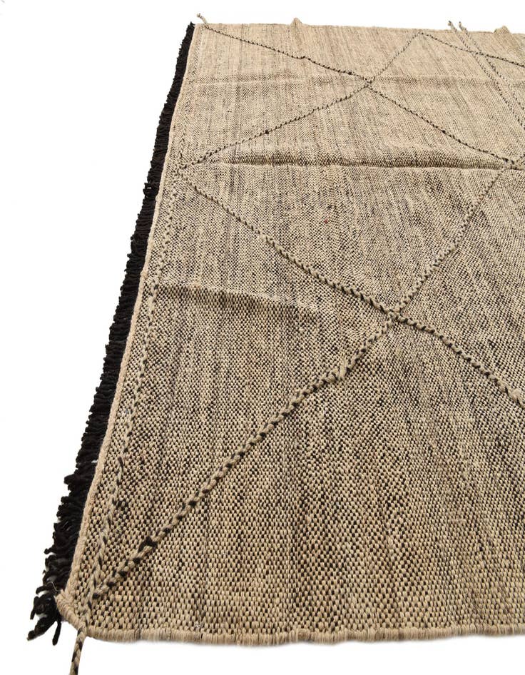 Detail image of 6' 1 x 7' 8  Hand Knotted Moroccan Wool Rug