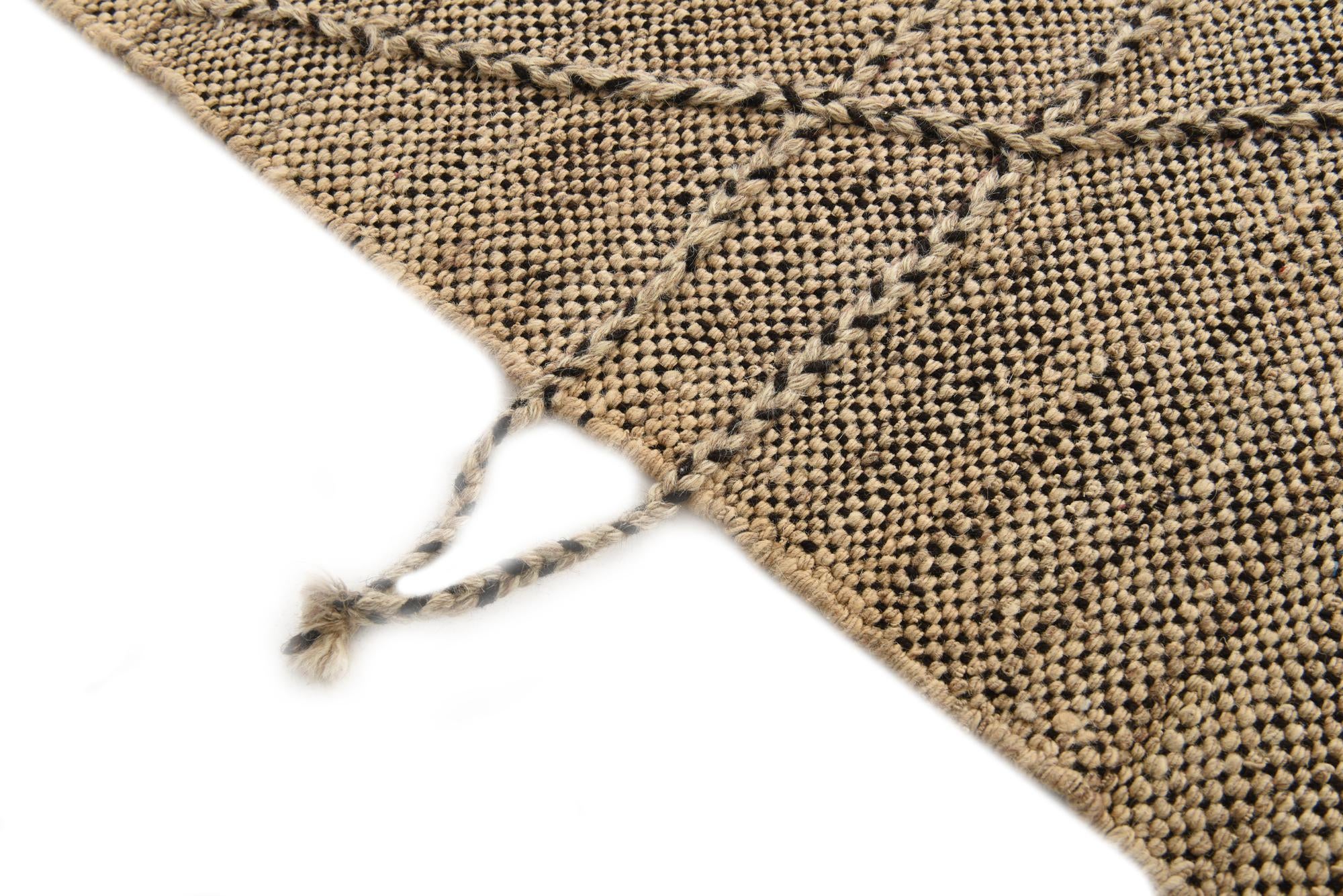 6' 1 x 7' 8 Hand Knotted Moroccan Wool Rug