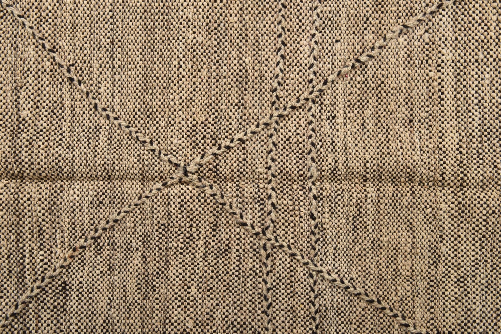 6' 1 x 7' 8 Hand Knotted Moroccan Wool Rug
