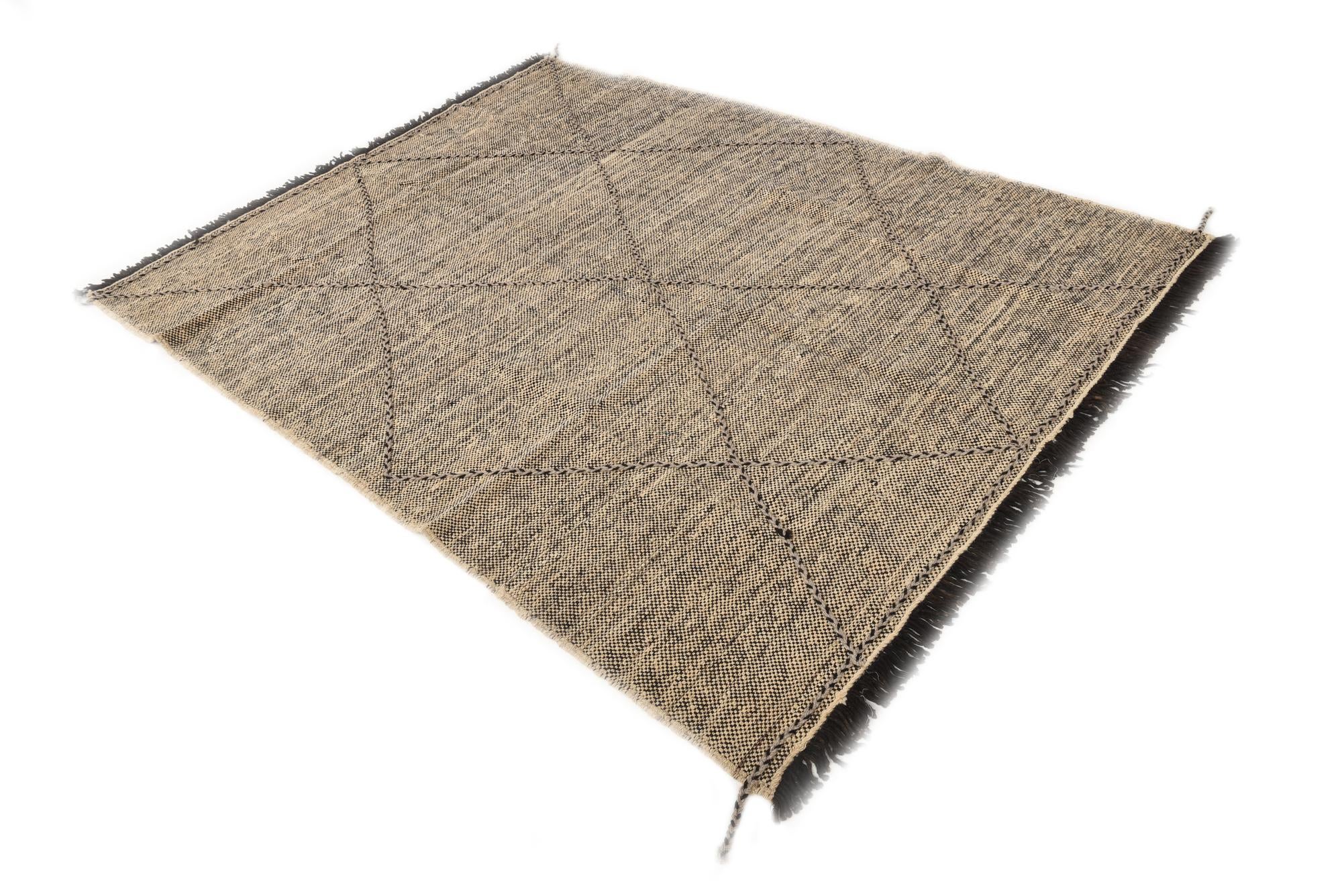 5' 10 x 7' 7 Hand Knotted Moroccan Wool Rug