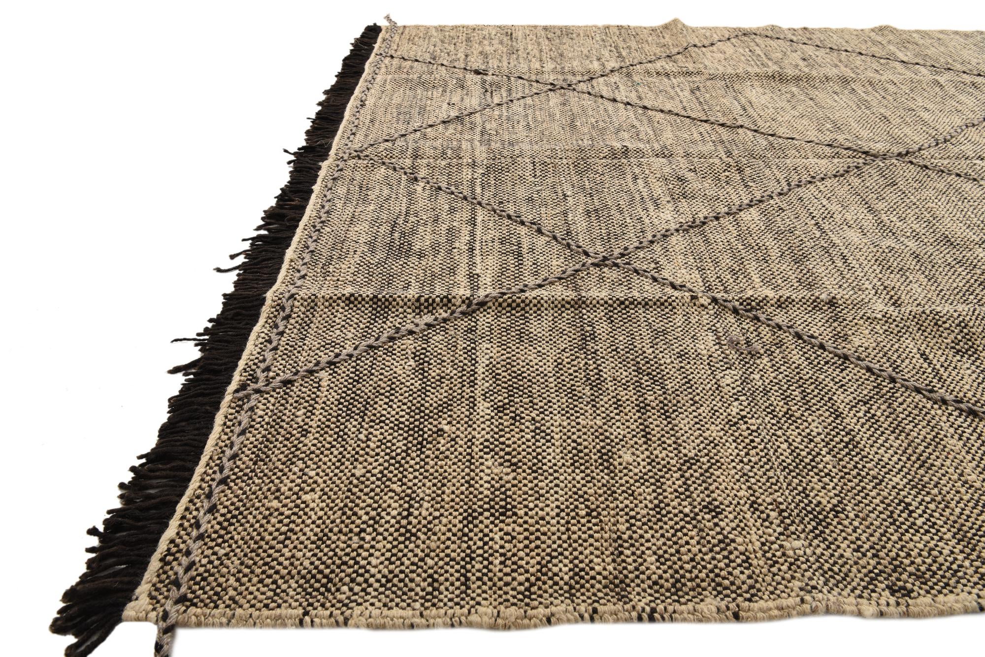 5' 10 x 7' 7 Hand Knotted Moroccan Wool Rug