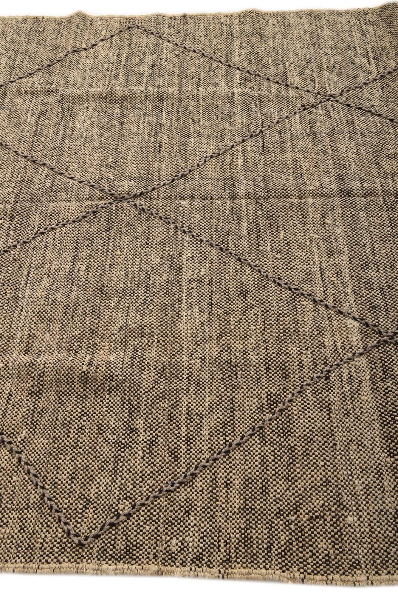 5' 10 x 7' 7 Hand Knotted Moroccan Wool Rug
