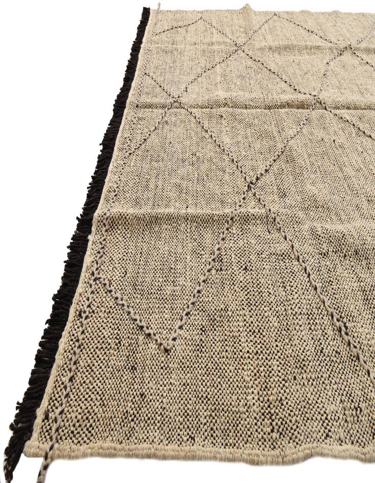 Detail image of 6' 2 x 7' 7  Hand Knotted Moroccan Wool Rug