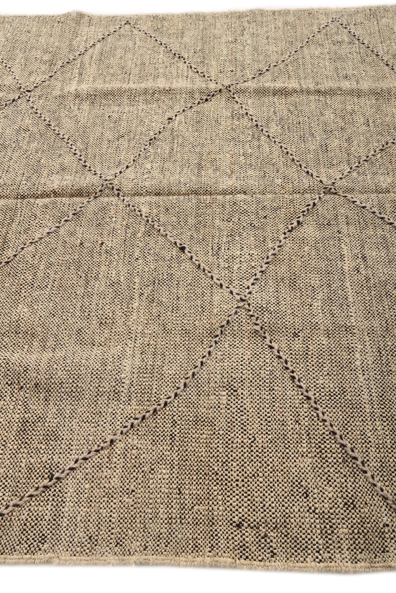 6' 2 x 7' 7 Hand Knotted Moroccan Wool Rug