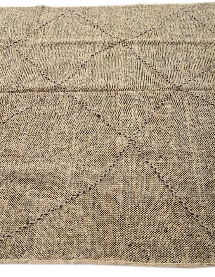 Detail image of 6' 2 x 7' 7  Hand Knotted Moroccan Wool Rug