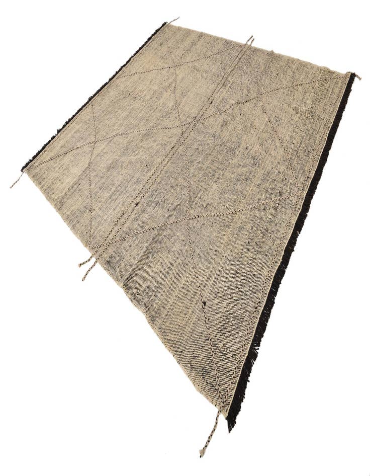 Detail image of 8' 8 x 9' 8 Hand Knotted Moroccan Wool Rug