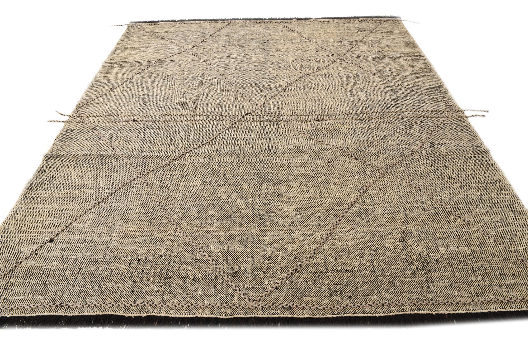8' 8 x 9' 8 Hand Knotted Moroccan Wool Rug