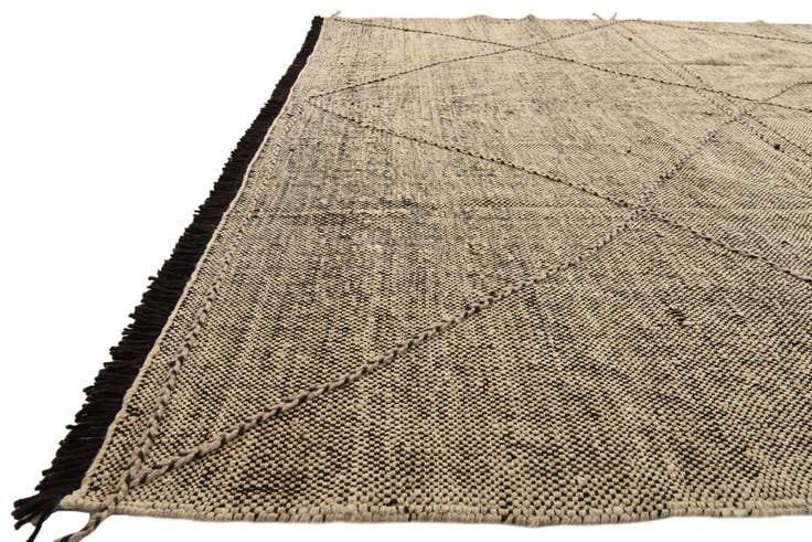 Detail image of 8' 8 x 9' 8 Hand Knotted Moroccan Wool Rug