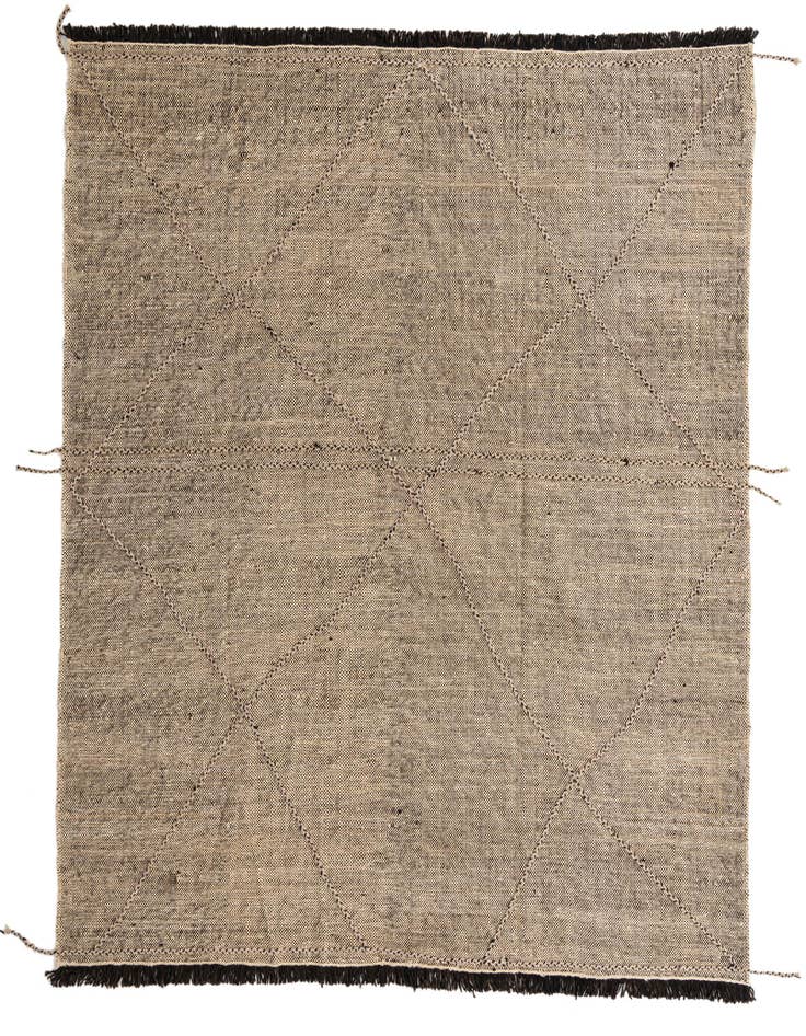 Detail image of 8' 8 x 9' 8 Hand Knotted Moroccan Wool Rug