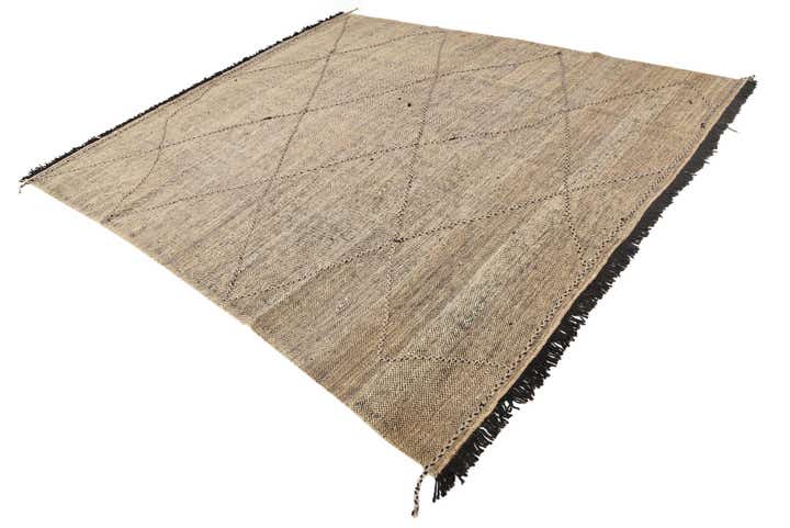 8' 6 x 9' 8 Hand Knotted Moroccan Wool Rug