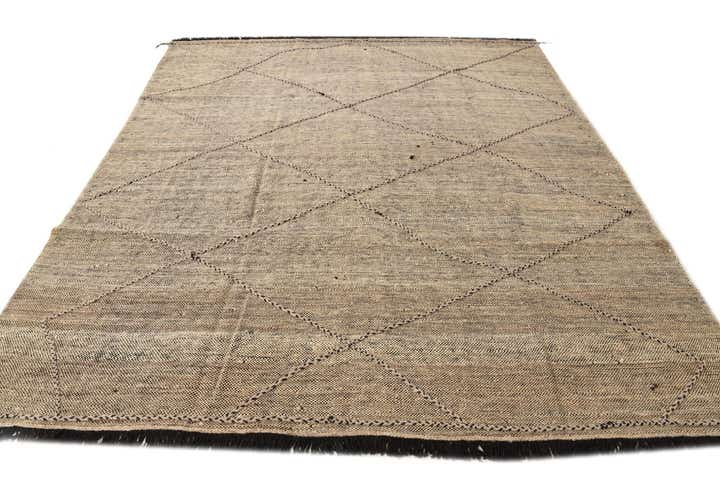 8' 6 x 9' 8 Hand Knotted Moroccan Wool Rug