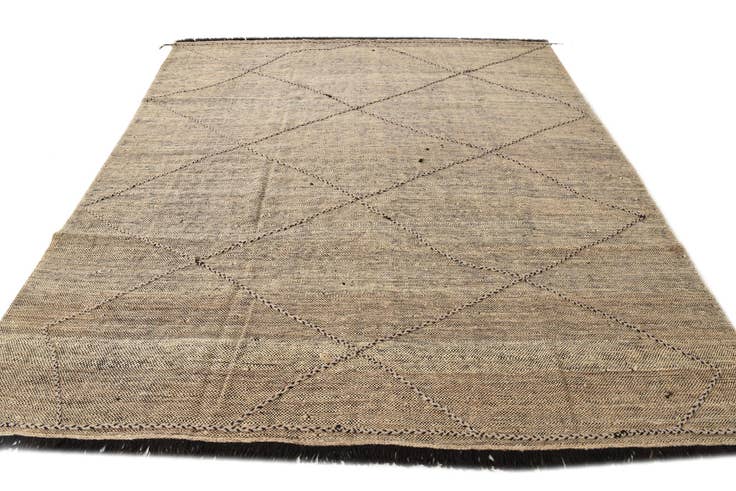 Detail image of 8' 6 x 9' 8 Hand Knotted Moroccan Wool Rug