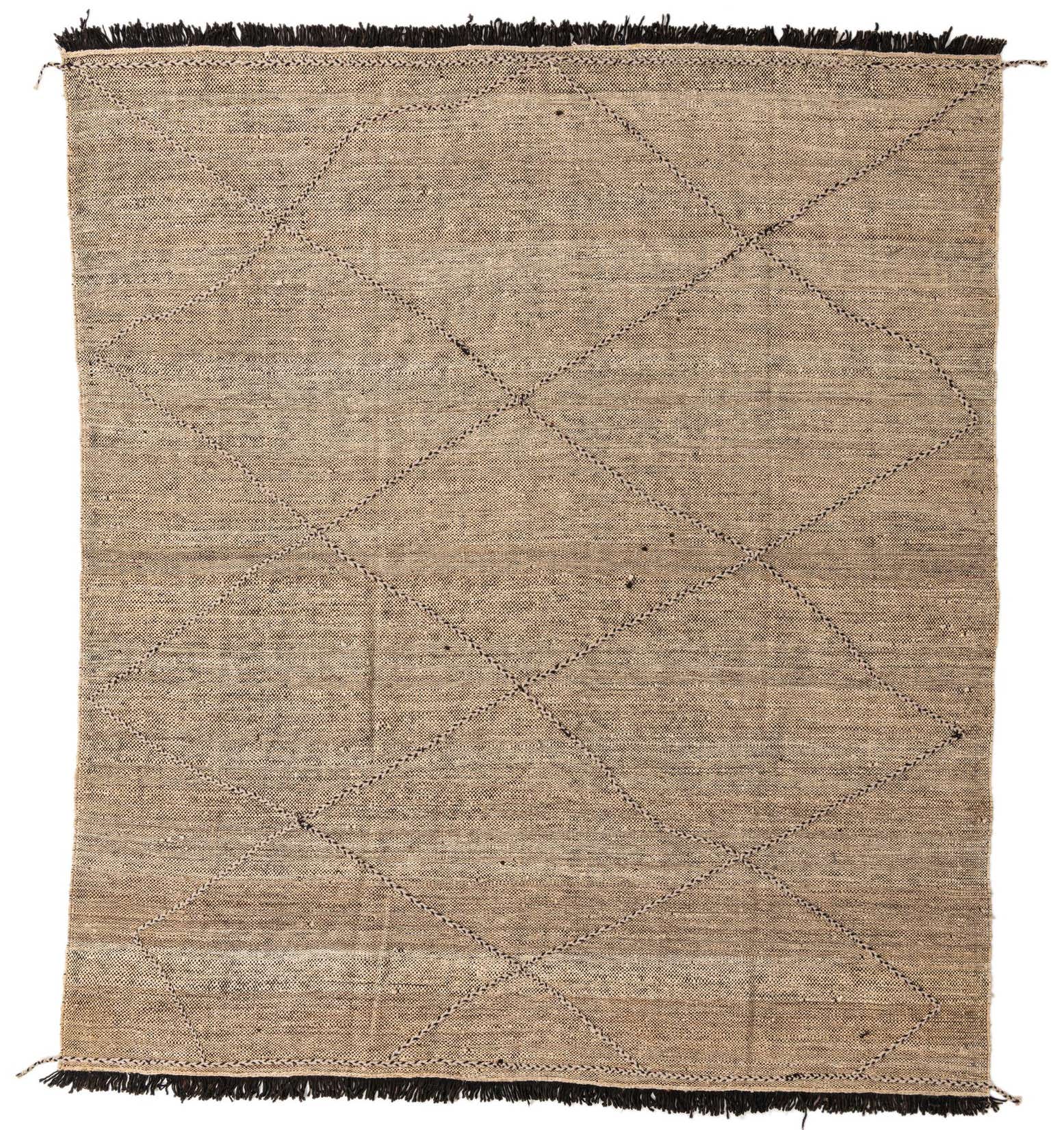 8' 6 x 9' 8 Hand Knotted Moroccan Wool Rug