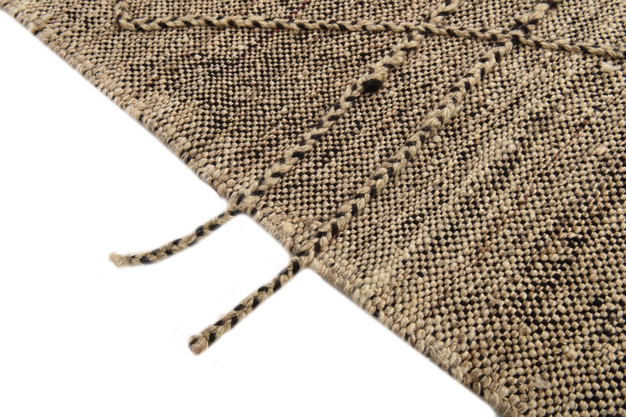 7' x 9' 7 Hand Knotted Moroccan Wool Rug