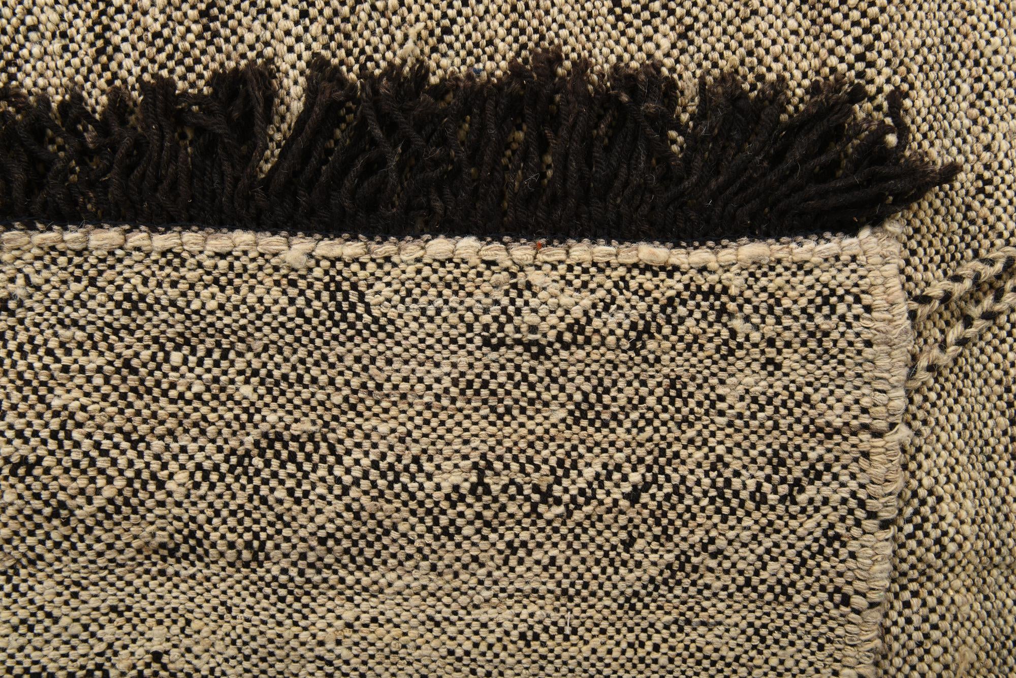 7' x 9' 7 Hand Knotted Moroccan Wool Rug