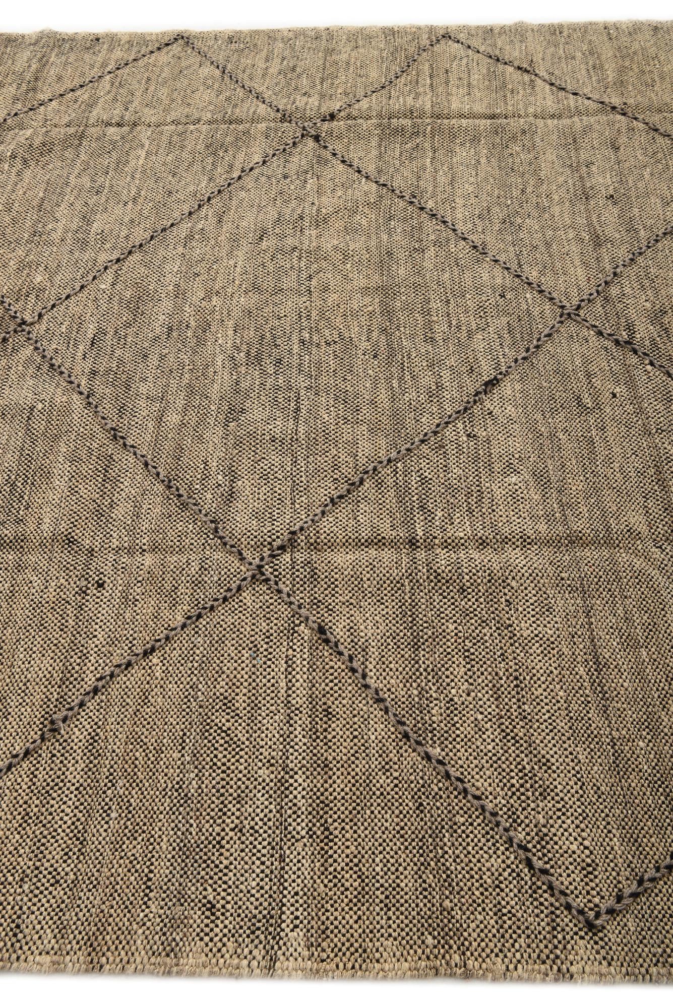 7' x 10' Hand Knotted Moroccan Wool Rug