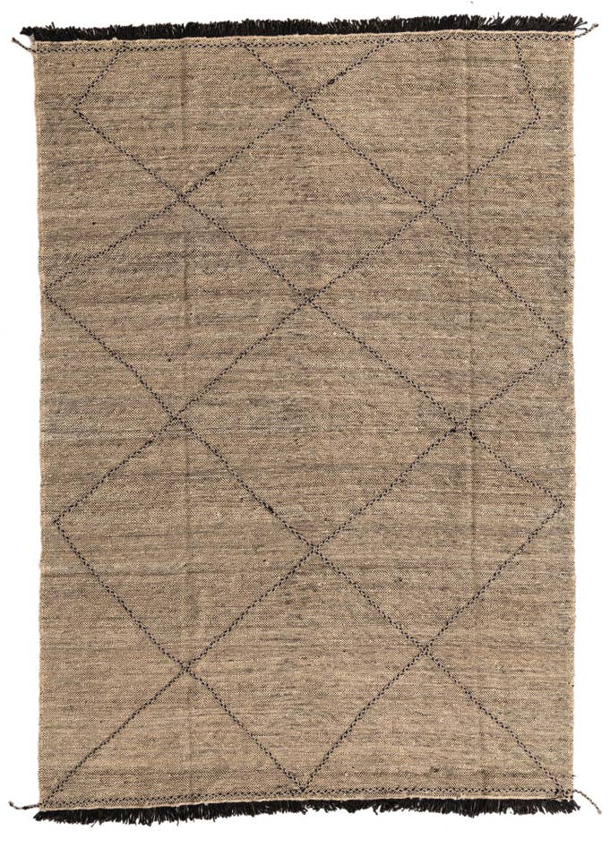 Detail image of 7' x 10' Hand Knotted Moroccan Wool Rug