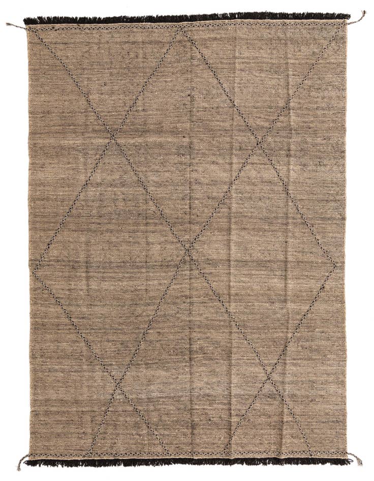 Detail image of 7' 1 x 9' 8 Hand Knotted Moroccan Wool Rug