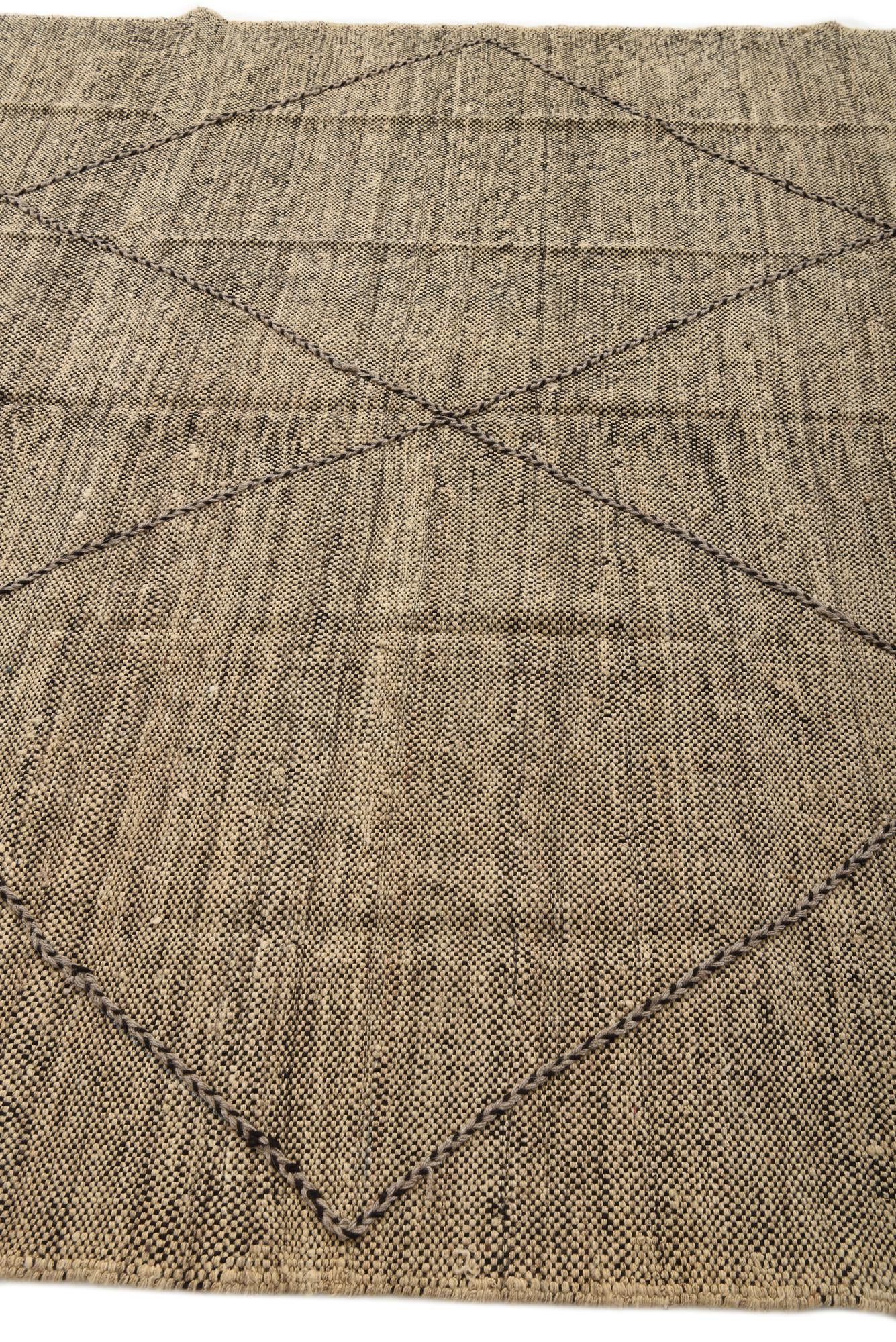 7' 4 x 9' 7 Hand Knotted Moroccan Wool Rug