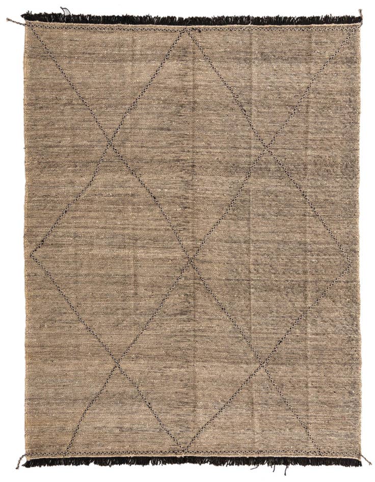 Detail image of 7' 4 x 9' 7 Hand Knotted Moroccan Wool Rug
