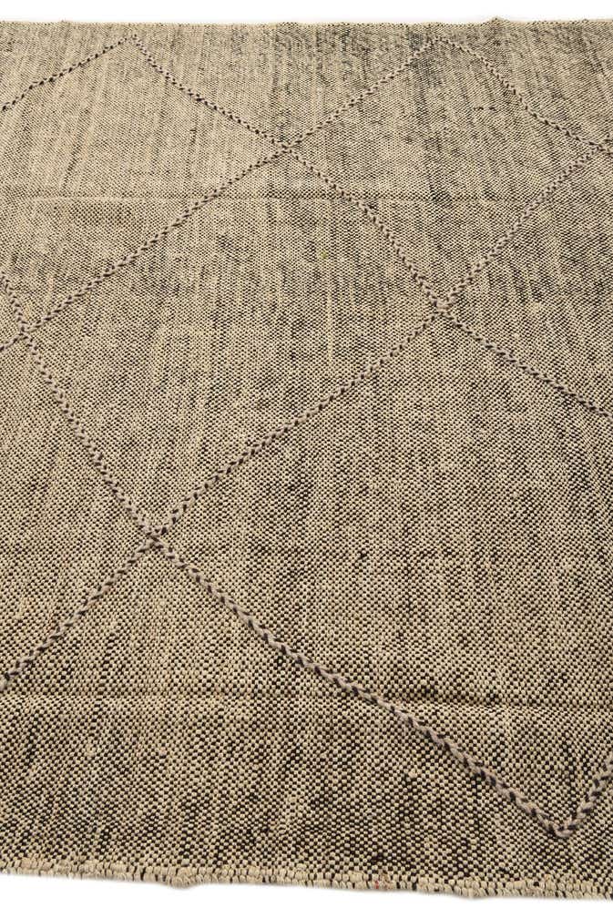 7' x 9' 6 Hand Knotted Moroccan Wool Rug