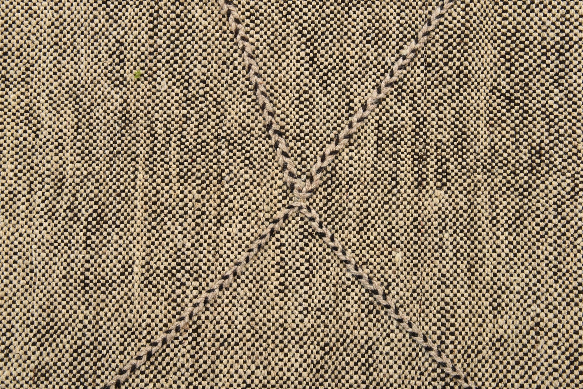 7' x 9' 6 Hand Knotted Moroccan Wool Rug