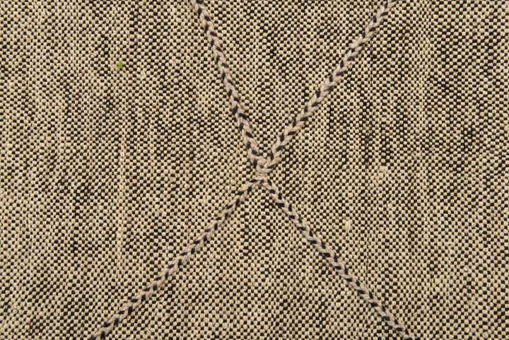 7' x 9' 6 Hand Knotted Moroccan Wool Rug