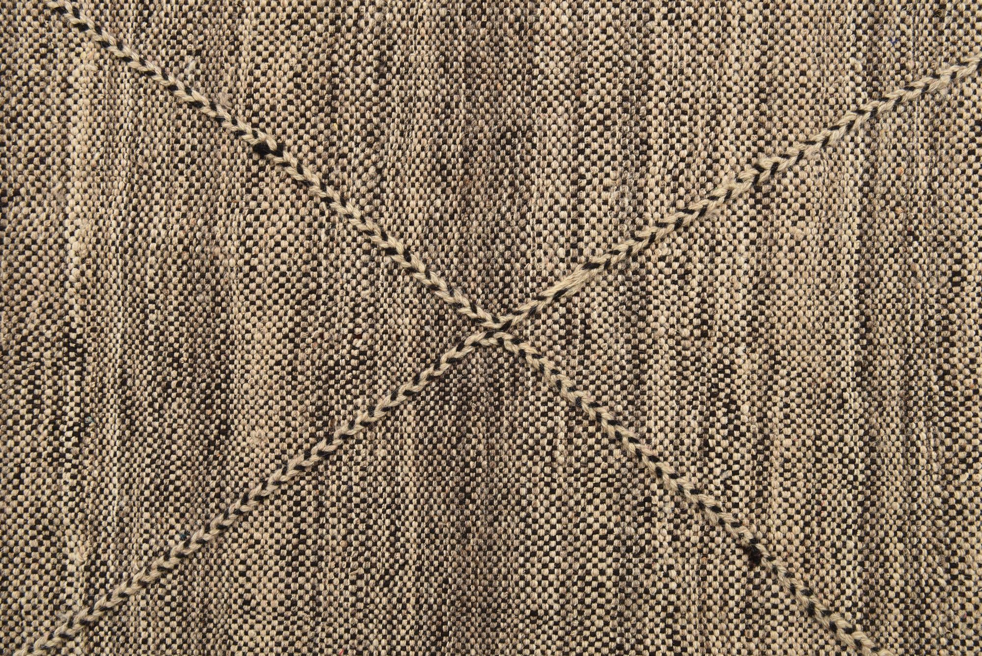 7' x 9' 9 Hand Knotted Moroccan Wool Rug