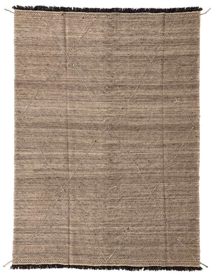 Detail image of 7' x 9' 9 Hand Knotted Moroccan Wool Rug
