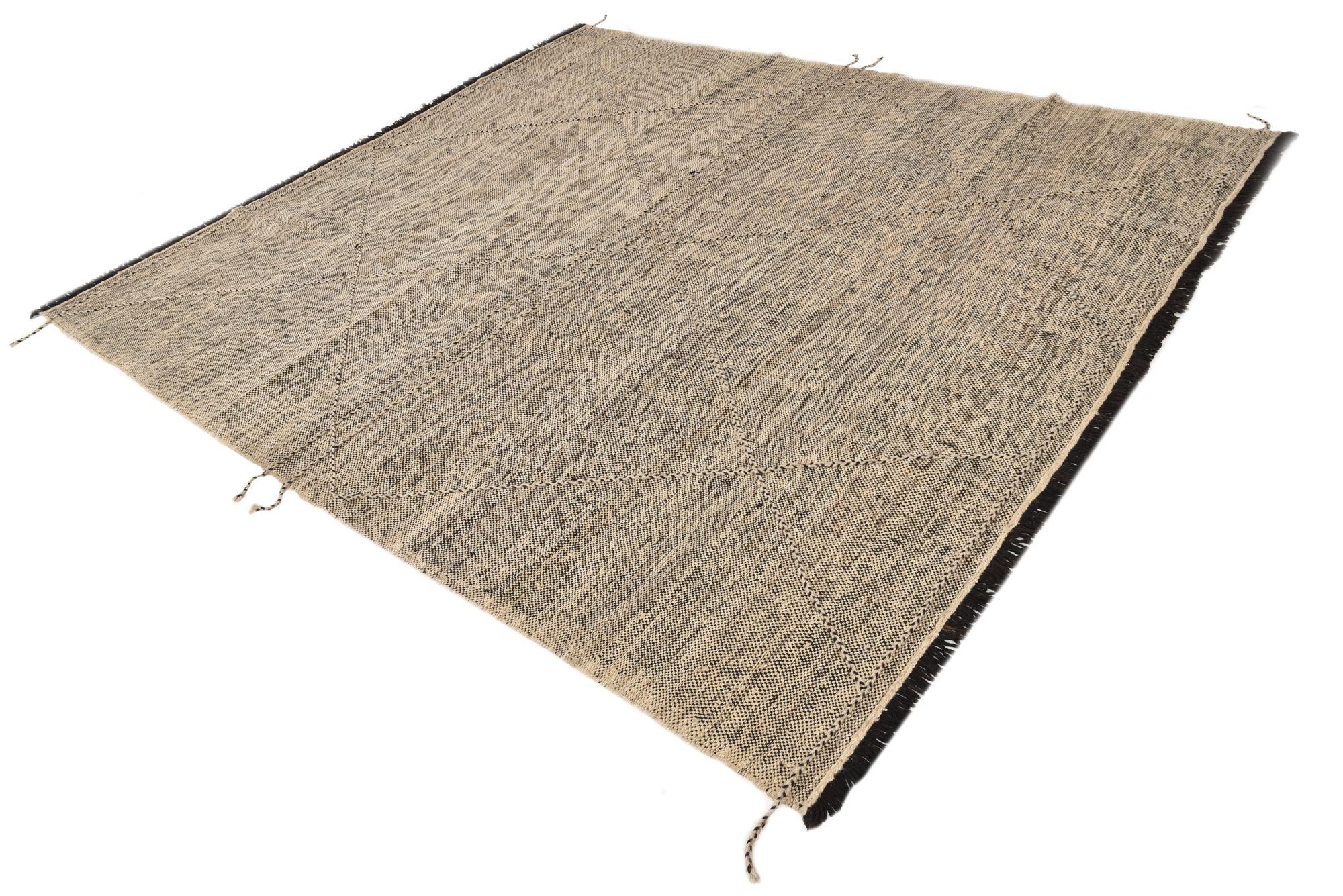 8' 8 x 9' 6 Hand Knotted Moroccan Wool Rug